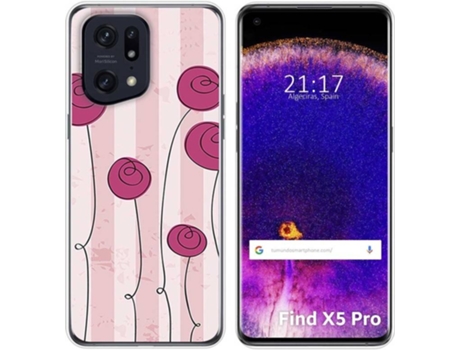 Carcasa para Oppo Find X5 Pro 5G TUMUNDOSMARTPHONE Dibujos Flores Vintage Multicolor