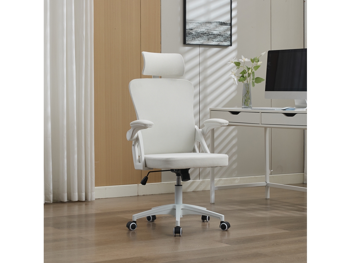 Silla De Oficina Ergonómica Con Tejido De Malla, Soporte Lumbar, Reposacabezas Y Respaldo Alto.