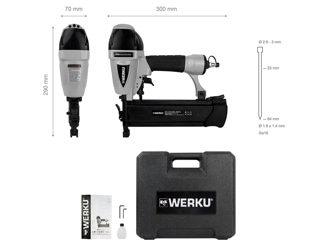 Predicador Neumático 1.6X1.4 Mm 2Hp Ref. Wk500530 Werku