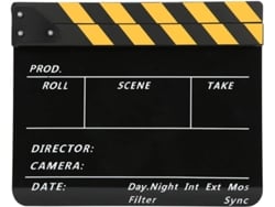 Claqueta Acrílica De 30x25 Cm, Letrero De Director Para Cine.