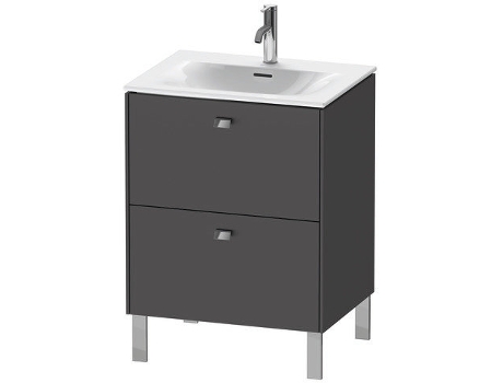 Pedestal de lavabo DURAVIT Brioso vertical 62,0 x 47,9 cm 2 cajones incl. recorte de sifón y delantal para lavabo Viu 234463