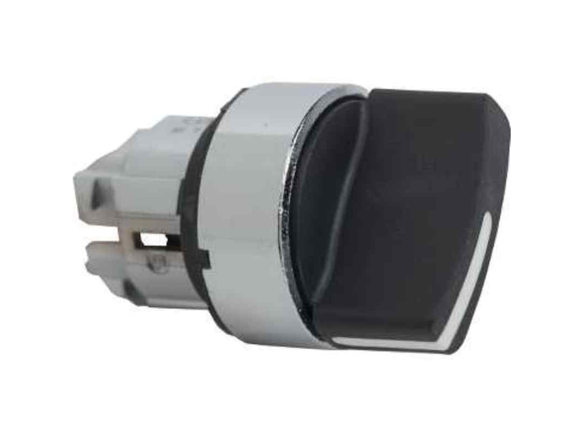 SCHNEIDER Cabeza Selector D.22 Maneta Negro 2 Fijo Zb4Bd2