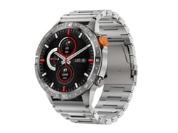 Reloj inteligente con llamadas Bluetooth, modos deportivos y diseño robusto, plateado, Bestvite