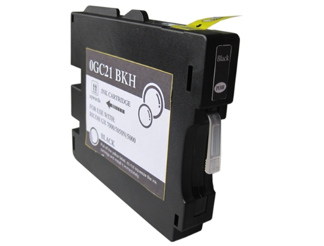 Cartucho de Tinta Compatible Ricoh Gc21 Negro Tinta de Sublimación (405532 - 405536)