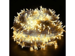 Guirnalda de luces LED para exteriores, blanco cálido, 30 m, 300 LED.