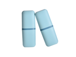 VVJIJILLY 2 Copos Porta Escova De Dentes, Estojo Portátil Para Viagem, 20,57,55,5 Cm