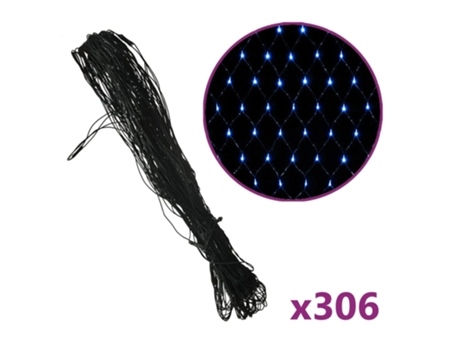 Luces de Navidad MAISON EXCLUSIVE 306 Luces LED Int/Ext Azul (300 x 300 cm)