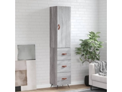 Aparador Alto Madera Contrachapada Gris Sonoma 34,5x34x180 Cm