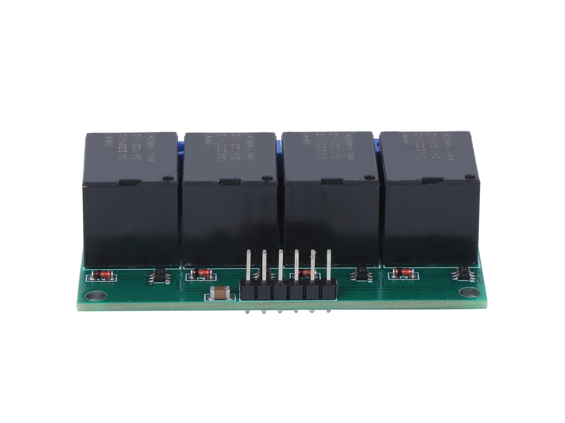 Módulo de relé biestável de 4 canais Veloriskku com interruptor de disparo com travamento automático, controle de E/S, MCU, 5V CC
