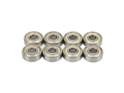 Bj-8 Peças De Rolamentos De Bola 608zz Abec 11 Aço Carbono Selados Para Patinetes E Mesas De Dança 8x22x7mm