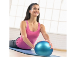 KKLV-25cm Paquete de 2 pelotas de yoga gruesas anti-rotura, mini pelotas de estabilidad para pilates con forma de barril