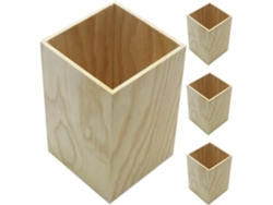 Portalápices De Madera De 4 Piezas, Portalápices Multifuncional Compacto Para Oficina, Portapinceles