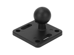 Base de soporte con bola de goma de 2,5 cm para barco, kayak, coche