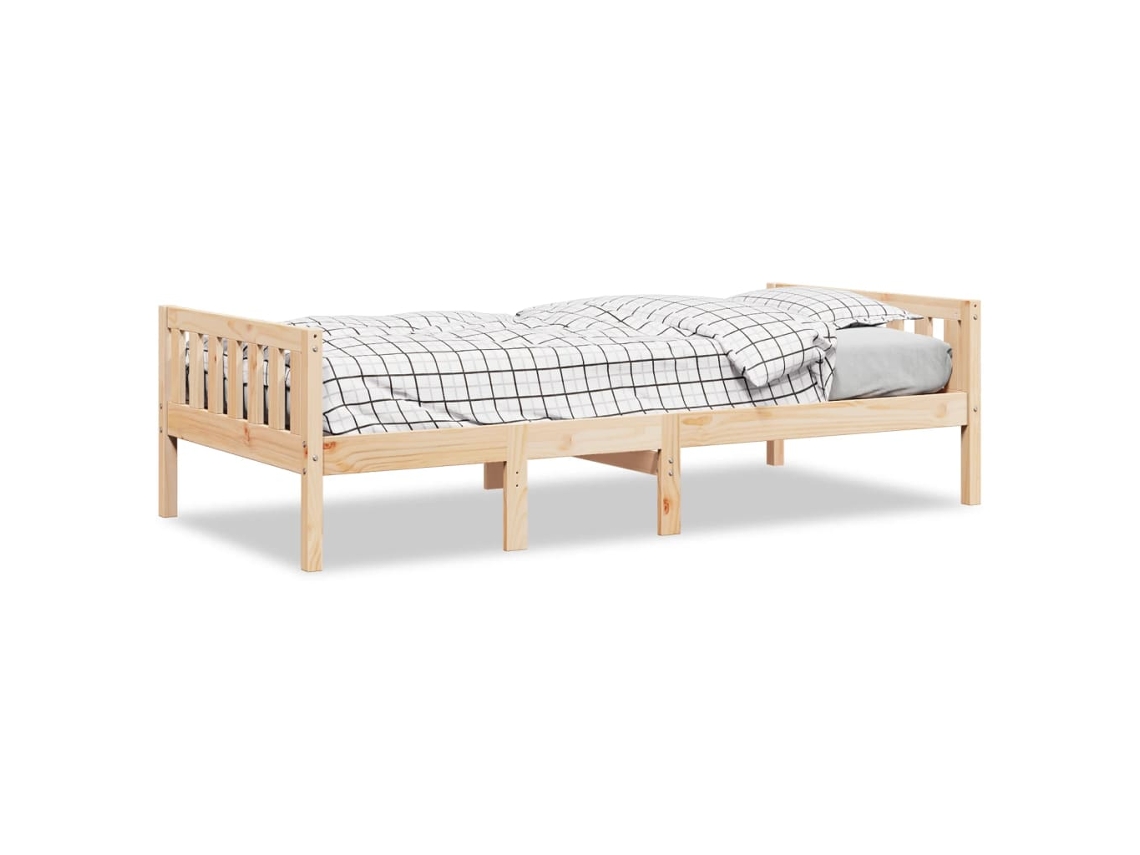 Cama Infantil Sin Colchón 90x190 cm Madera Maciza De Pino Dkd Home Decor