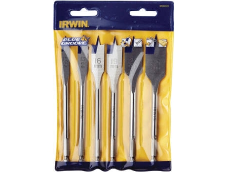 Juego de 6 Brocas para Madera BLUE GROOVE 4x IRWIN