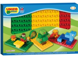 Blocs de Construcción UNICO Caja 3 Bases Coloridas Unico (Edad Mínima: 1 Años - 20 x 29,5 x 2 cm)
