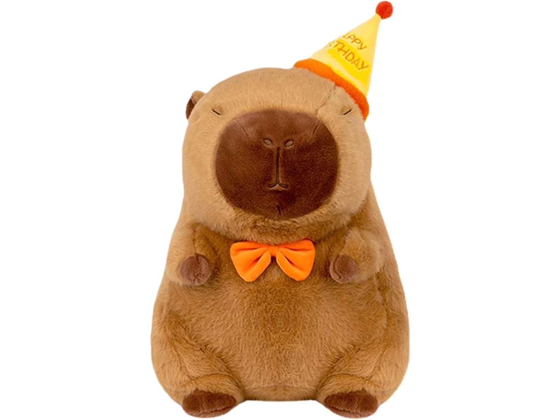 Peluche de cumpleaños con gorro, ideal para abrazar, para dormitorio, sofá o como decoración de Gokoco.