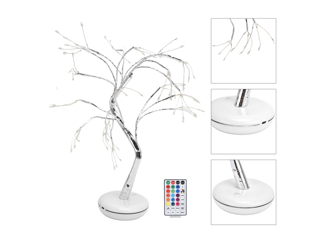 Lámpara para bonsái con 108 LED RGBW y mando a distancia.
