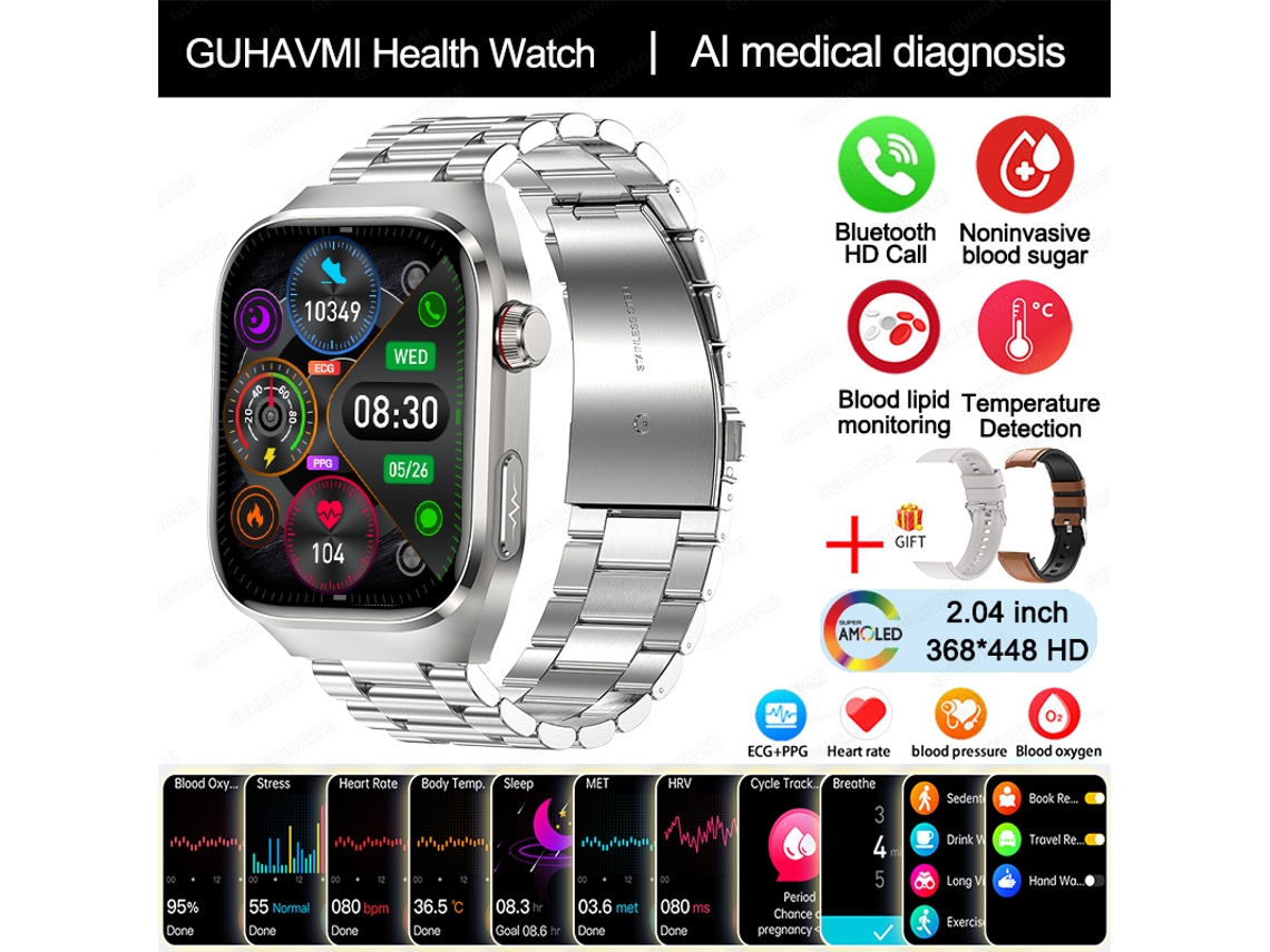 Reloj inteligente con IA para el diagnóstico médico de órganos internos MDUG (yingang 2a)