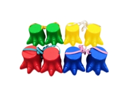 4 Pares De Juguetes De Cuerdas Para Saltar Para Niños, Para Jugar Al Aire Libre, Entrenamiento De Equilibrio, Plástico Bonito