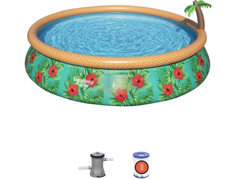 Piscina Hinchable BESTWAY 57416 (con Cartucho - 9677 L - 457x84cm)