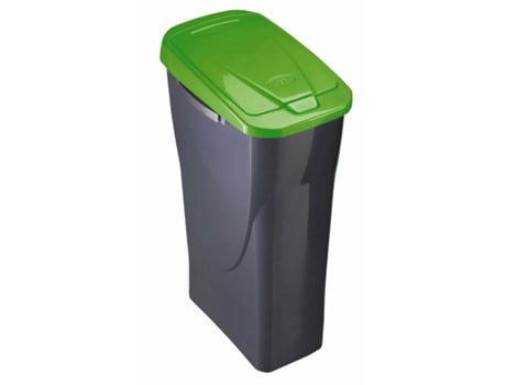 Cubo de Basura para Reciclaje MONDEX Ecobin Verde Con Tapa 25 L