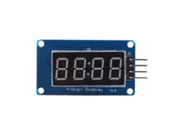 Módulo Led De Pantalla Digital De 4 Dígitos 7 Segmentos Con Luz Roja Y Brillo Ajustable