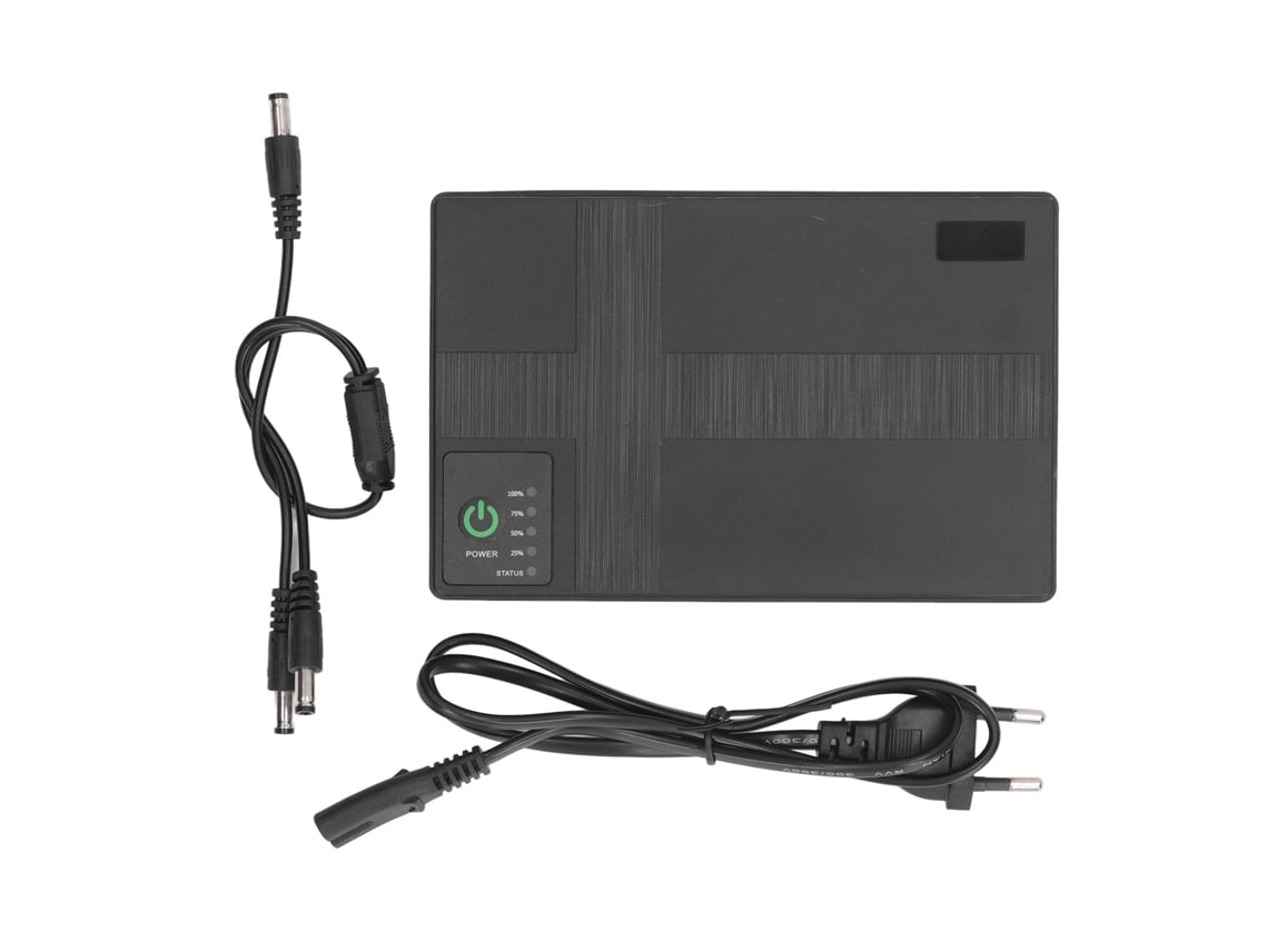 Suministro De Energía Ininterrumpida Ups 8800mah Backup Batería 5v 9v 12v Poe 15v 24v Para Cámara Router Plug Eu Negro