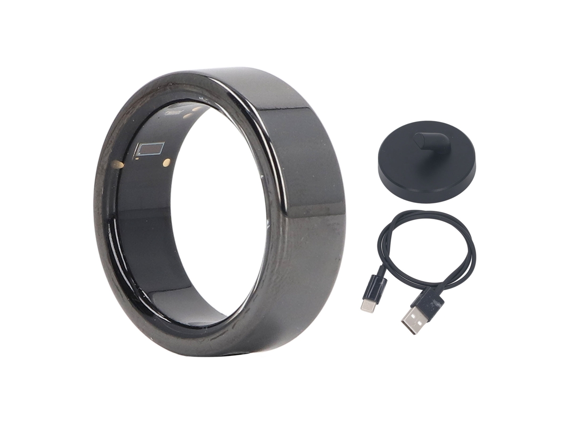 Anillo Inteligente Ip68 Resistente Al Agua, Podómetro, Monitor De Sueño Y Fitness Con Cable De Carga