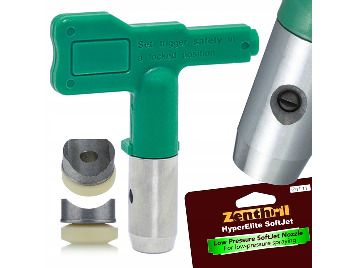 Boquilla pulverizadora sin aire Softjet 11 – Precisión y ahorro | De 5 cm a 3 cm | Para lacas y aceites