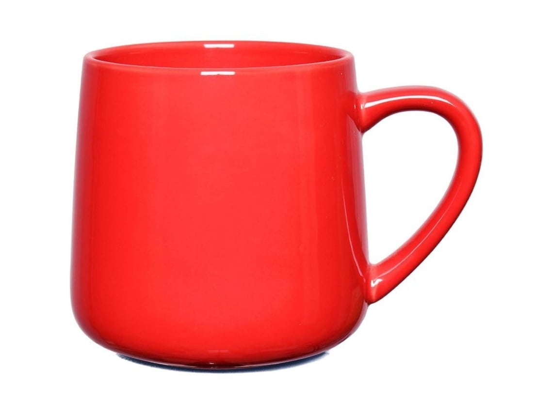 2026da-taza De Cerámica Brillo Para Café Té 18 Oz Office Hogar Lavavajillas Microondas Rojo