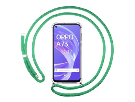 Carcasa Oppo A73 5G TUMUNDOSMARTPHONE Colgante Verde