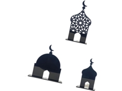 Decoraciones Acrílicas Con Forma De Castillo De Oriente Medio Para Eid En Hogares, Mezquitas Y Espacios.