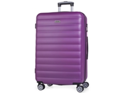 Maleta de Viaje ITACA Rígida 4 Ruedas (100 L - Púrpura)