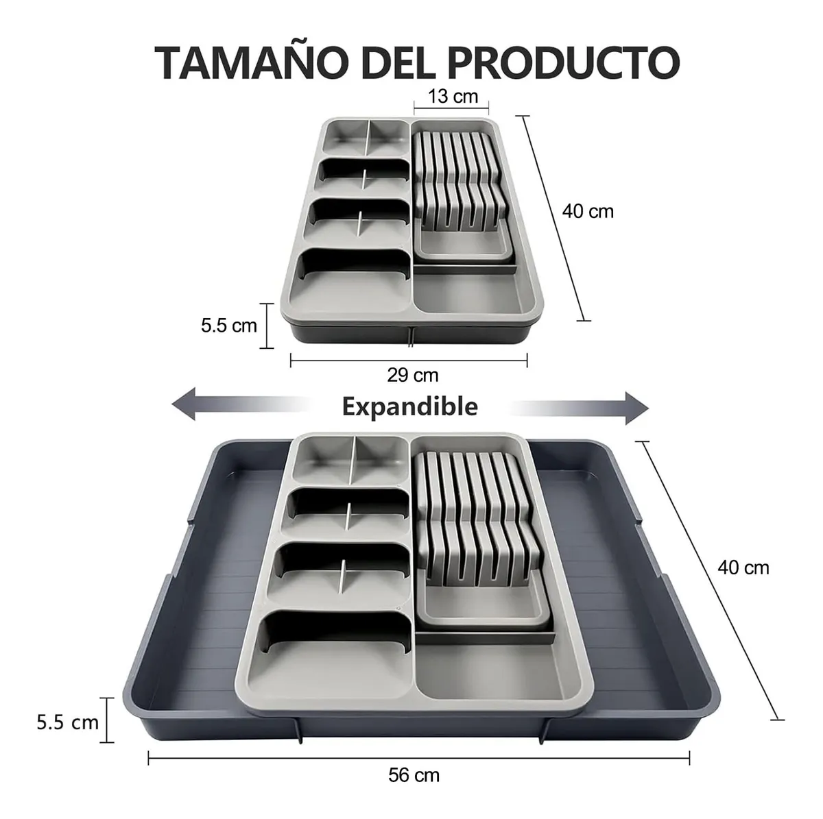 Organizador de cubiertos expandible vayotoy