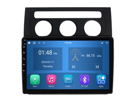 Autoradio 4GB RAM64GB ROM ROVERONE para Volkswagen Touran 1 2003 - 2010 CarPlay Android Coche Radio Bluetooth Navegación