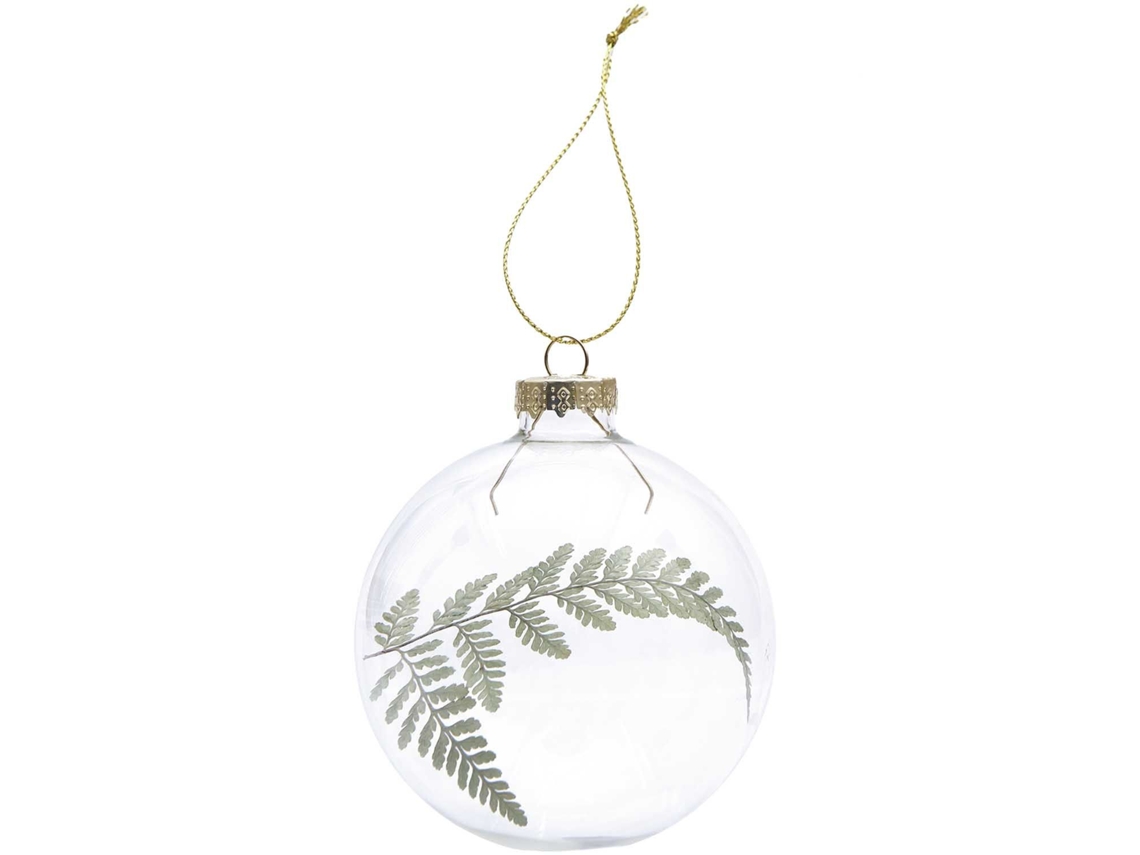 Bola de cristal decorativa - helecho seco