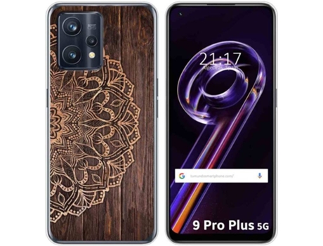 Carcasa para Realme 9 Pro Plus 5G TUMUNDOSMARTPHONE Dibujos Madera 06 Multicolor