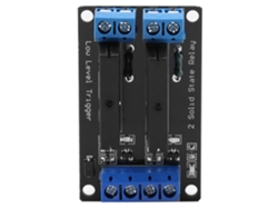 Módulo De Relé De Estado Sólido, 2 Canales, Activación Por Nivel Bajo, 5v-250v, 2a Con Fusible.