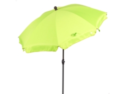 AKTIVE Sombrilla playa grande inclinable verde 200 cm UV30