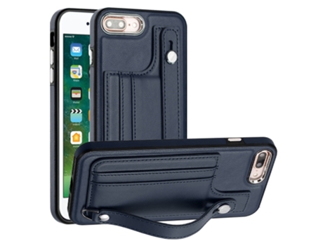 Funda Mobile Phone Cases Shockproof With Wrist para iPhone 6 Plus Piel Marrón