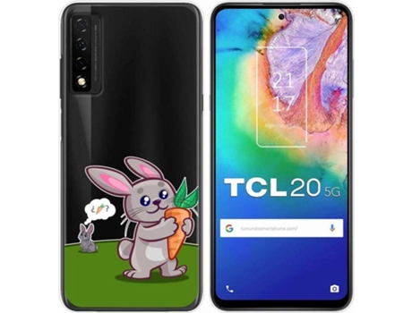 Carcasa TCL 20 5G TUMUNDOSMARTPHONE Conejo Multicolor