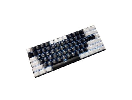 Botones de función FN de ahorro de energía Teclado mecánico retroiluminado de 84 teclas 2.4G Teclado inalámbrico ergonómico compatible con Bluetoot...