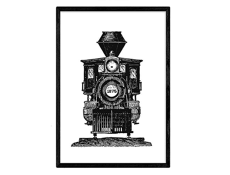 Nacnic Lámina NACNIC de Tren a vapor (A3)