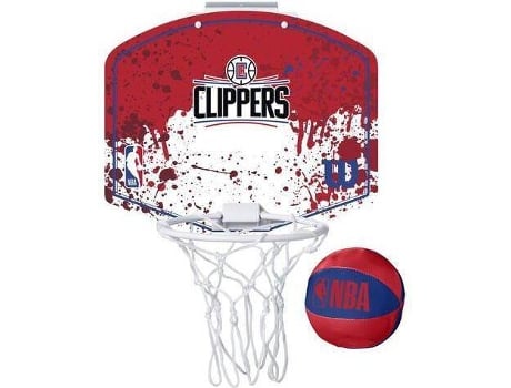Canasta de Baloncesto WILSON Mini NBA Los Angeles Clippers Rojo (Única)