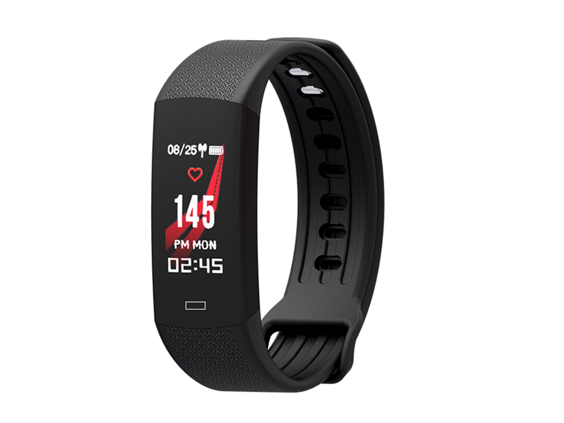 Pulsera Inteligente Con Monitor De Frecuencia Cardíaca, Resistente Al Agua Ip67, Rastreador De Fitness (negro)