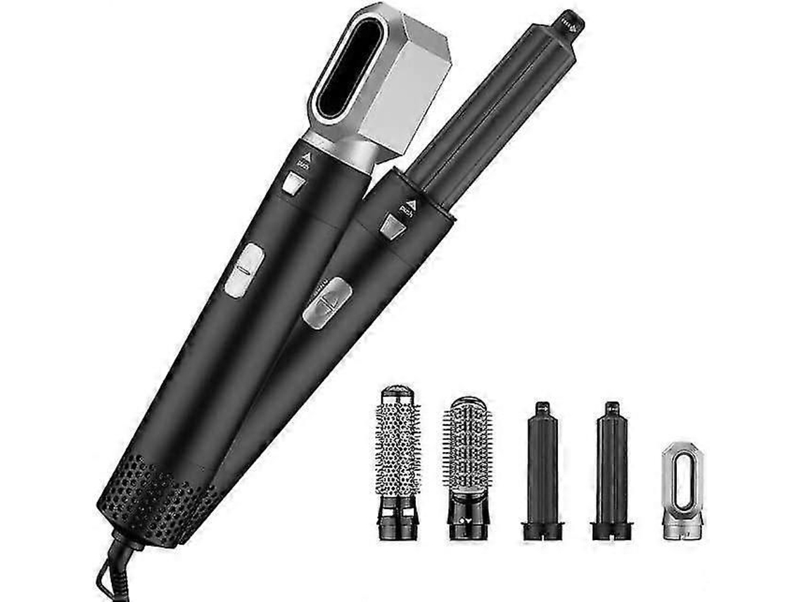 Secador de pelo 5 en 1, cepillo de aire caliente, moldeador, plancha de iones negativos, voluminizador, GOKOCO