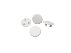 2026 Store-tapa De Tomacorriente 3 Agujeros Abs Protector De Seguridad Eléctrica Estilo Inglés Delgado Blanco Para Hogar