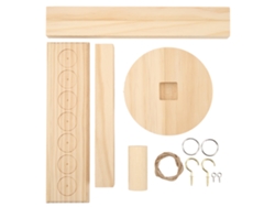 Juego De Gancho Portátil De Madera Con 7 Agujeros Juguete Interactivo Fácil De Montar Para Fiesta Bar Hogar