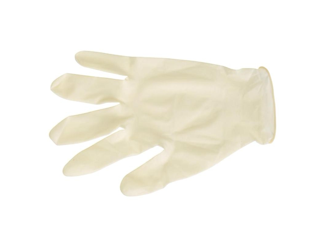 Guantes desechables latex talla 7 m  caja 100 unidades
